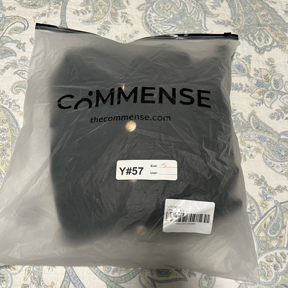 Commense Black Long Sleeve Dress with Gold Buttons - Picture 5 of 7